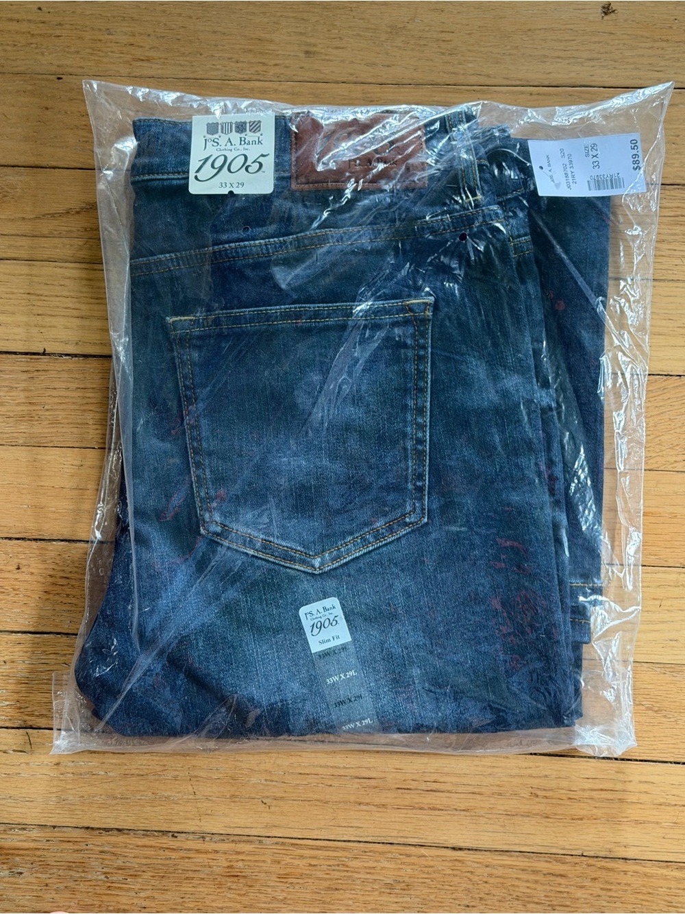 1905 Slim fit jeans Jos A Bank 33x29 NWT